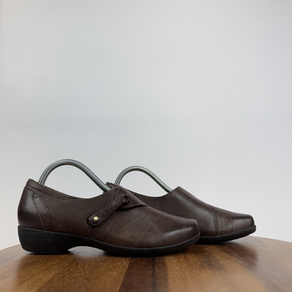 Womens Dansko Franny Brown Leather Slip On Comfort Cushioned Shoes Size EU 38